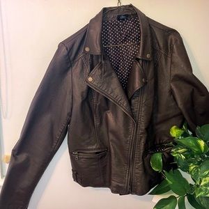 Faux Leather Jacket